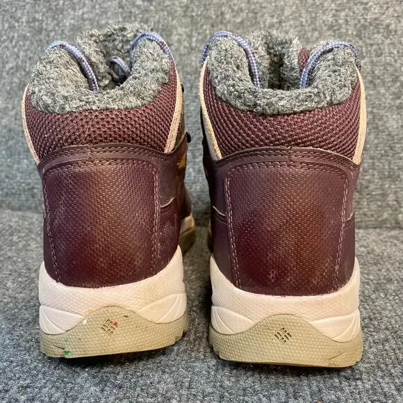Columbia Newton Ridge WP Omni-Heat III Waterproof Winter Hiking Boot Womens 8.5
